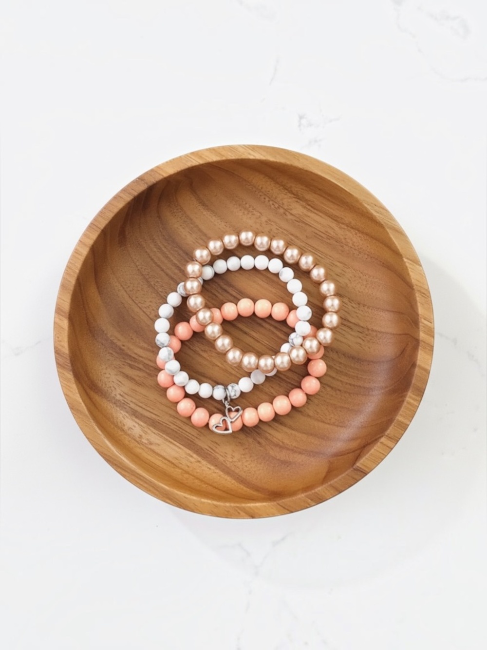 Kindred Hearts Bracelet Set | Double Heart Charm| Soulful Connection